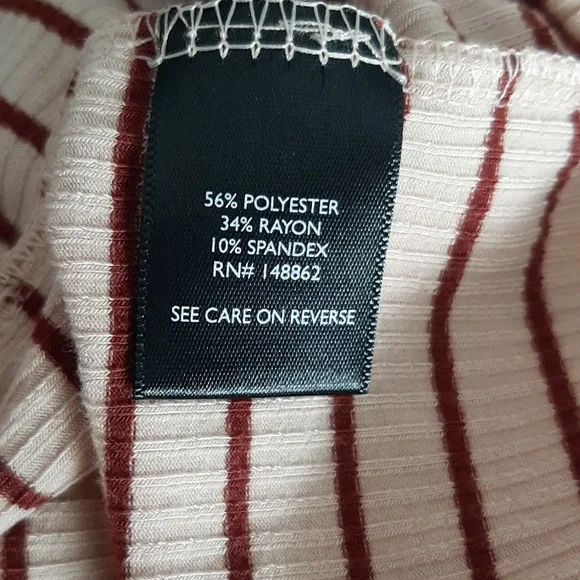 Torrid Striped Ruched Pink Top - Picture 7 of 7